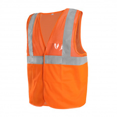 Reflexní výstražná vesta síťovaná EN ISO 20471:2013 - oranžová